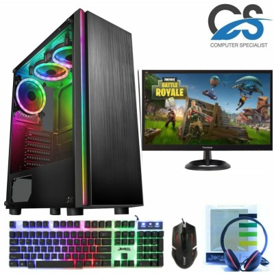 Refurbished Fast Gaming PC Celsius Bundle Intel Quad Core 8GB 1TB Win10 2GB GT730 
